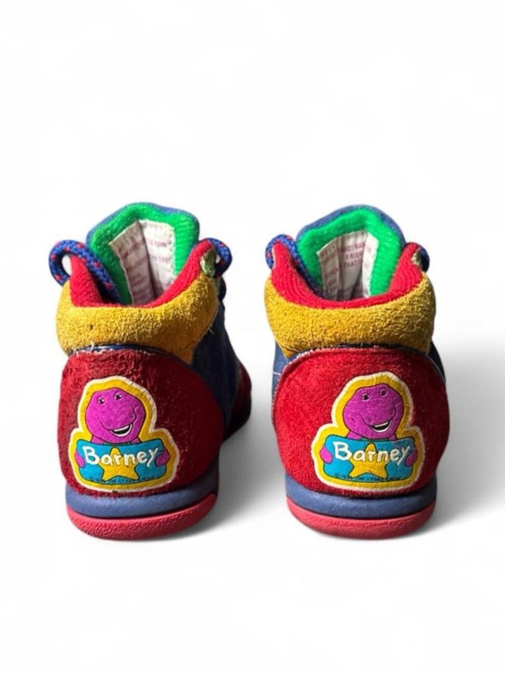 Vintage Kids Colorblock Barney sneakers Blue, Red & Green